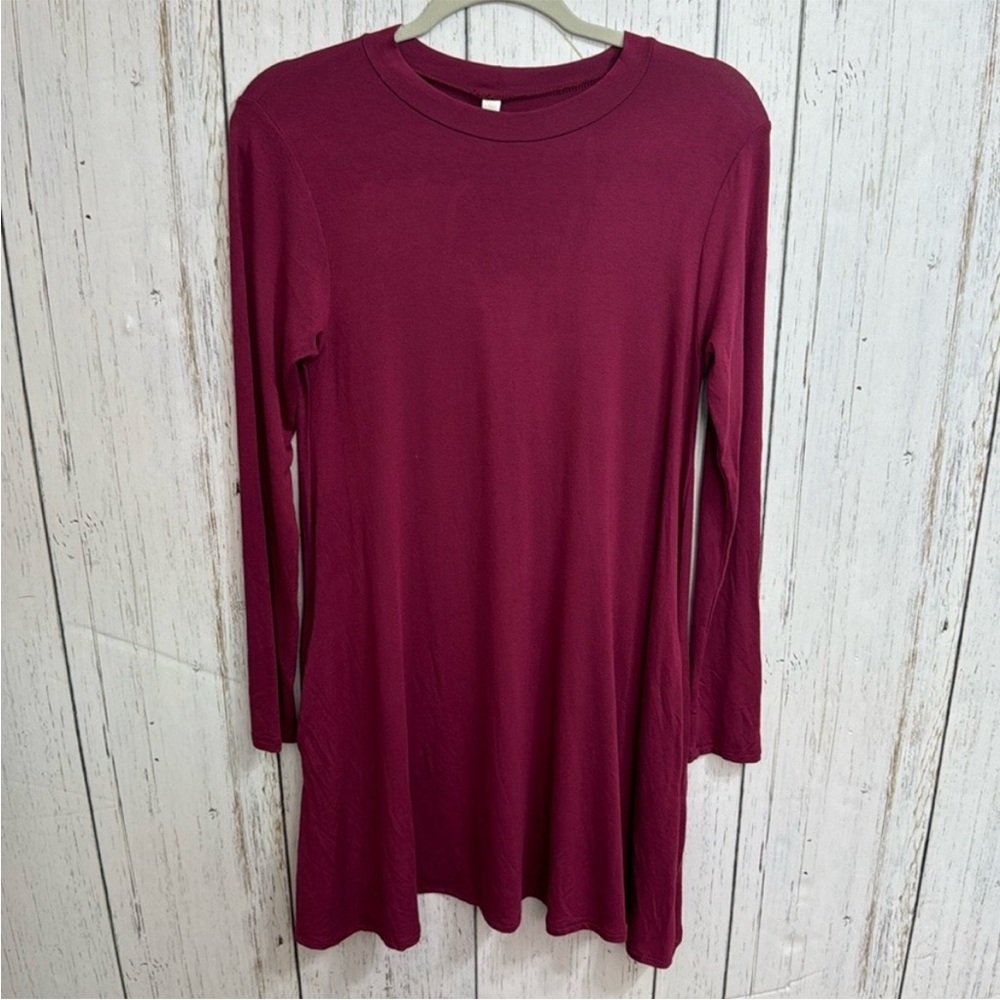 NWT Elan Burgundy Long Sleeve Dress